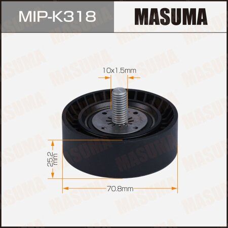 Ролик обводной приводного ремня Masuma, MIP-K318