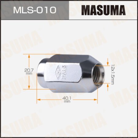 Wheel nut Masuma M12x1.5(R) size 21, MLS-010