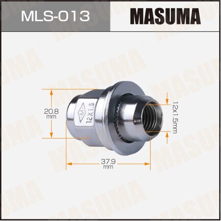 Гайка колесная Masuma M12x1.5(R) под ключ 21, MLS-013