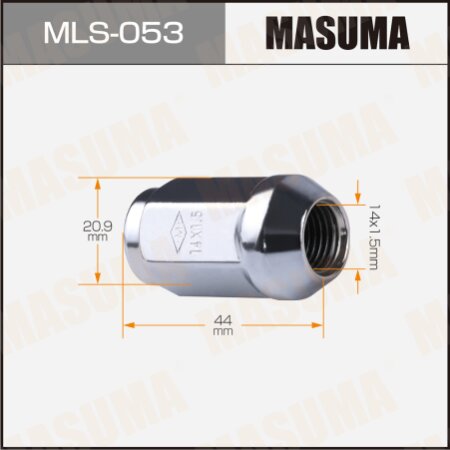 Wheel nut Masuma M14x1.5(R) size 21, MLS-053
