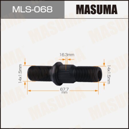 Wheel stud Masuma M14x1.5(R), M14x1.5(L), MLS-068