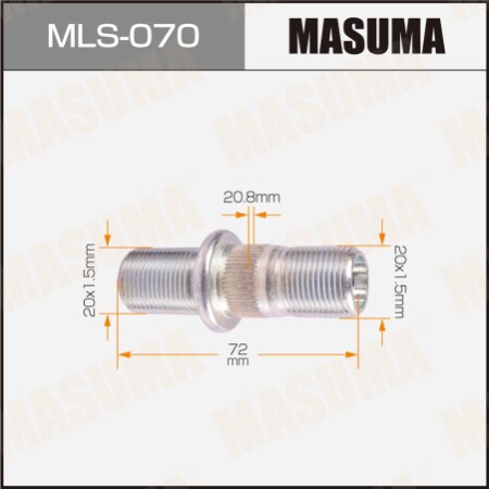 Wheel stud Masuma M20x1.5(R), M20x1.5(L), MLS-070