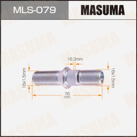Wheel stud Masuma M16x1.5(R), M16x1.5(L), MLS-079