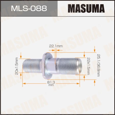 Wheel stud Masuma M22x1.5(R), M20x1.5(L), MLS-088