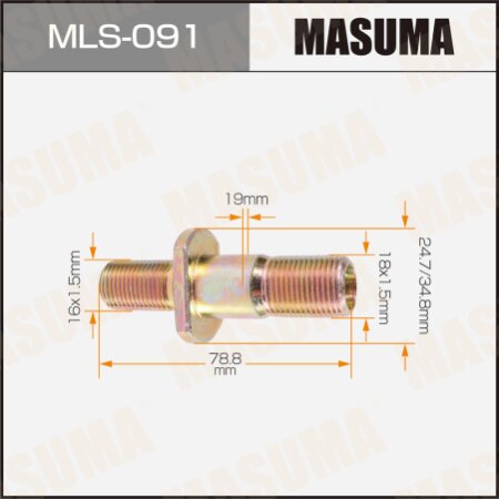 Wheel stud Masuma M18x1.5(R), M16x1.5(R), MLS-091