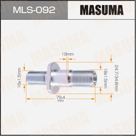 Wheel stud Masuma M18x1.5(L), M16x1.5(L), MLS-092