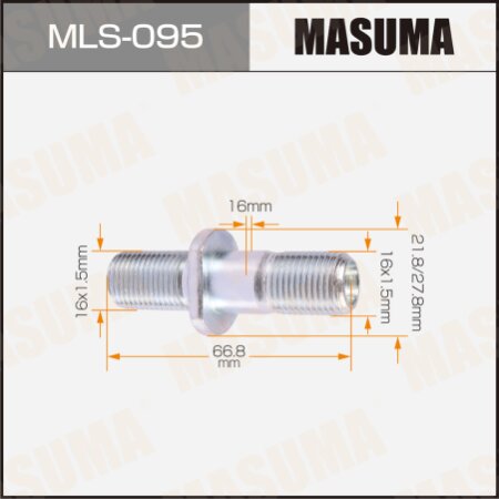 Wheel stud Masuma M16x1.5(L), M16x1.5(L), MLS-095