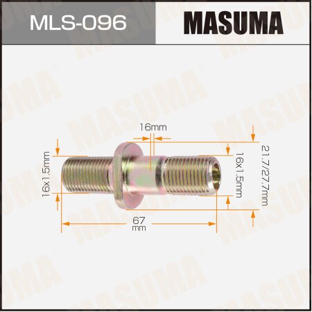 Wheel stud Masuma M16x1.5(R), M16x1.5(R), MLS-096