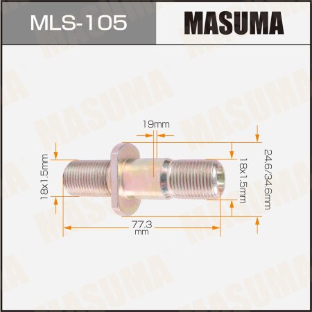 Wheel stud Masuma M18x1.5(R), M18x1.5(R), MLS-105
