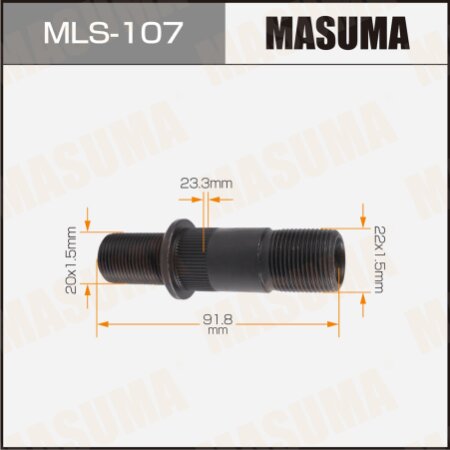 Wheel stud Masuma M22x1.5(R), M20x1.5(R), MLS-107
