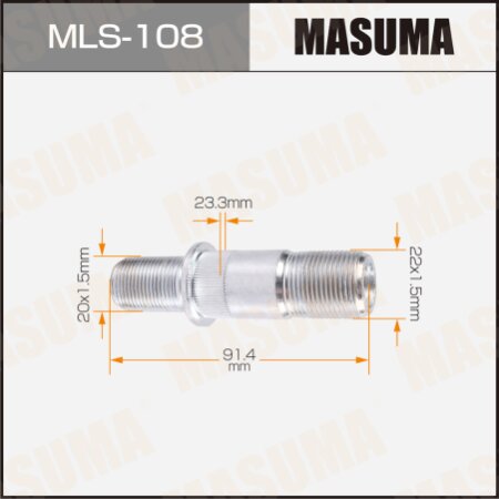 Wheel stud Masuma M22x1.5(R), M20x1.5(L), MLS-108
