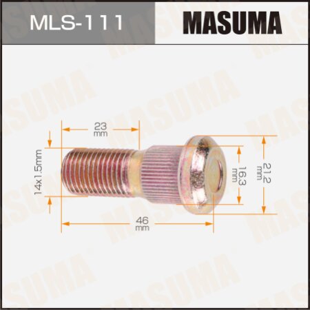Шпилька колесная M14x1.5(R) Masuma, MLS-111
