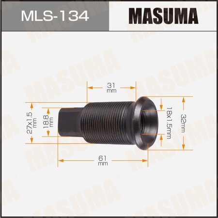 Футорка колесная M27x1.5(L), M18x1.5(L) Masuma, MLS-134