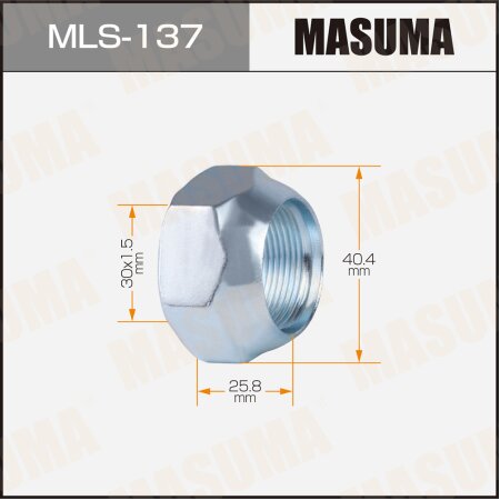 Wheel nut Masuma M 30x1.5(R) size 41, MLS-137