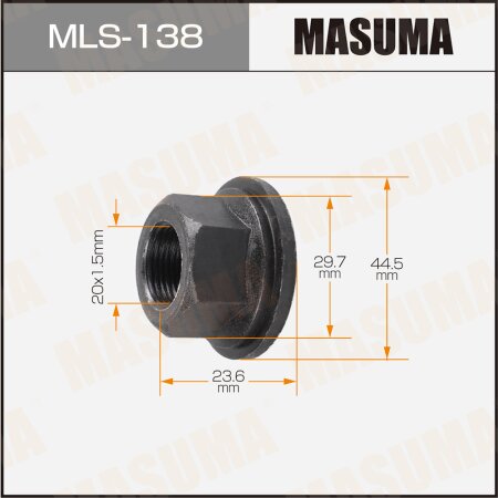 Wheel nut Masuma M 20x1.5(L) size 30, MLS-138