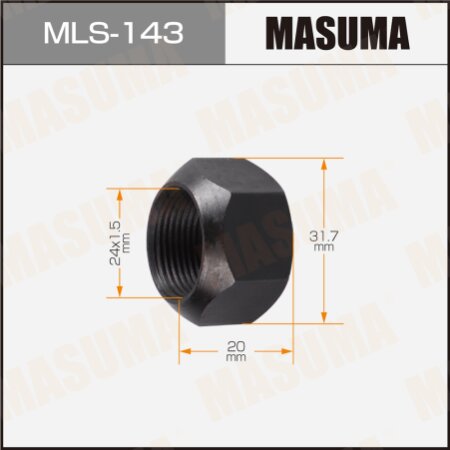 Wheel nut Masuma M 24x1.5(R) size 32, open-end, MLS-143