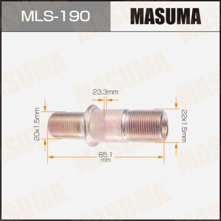 Wheel stud Masuma M22x1.5(R), M20x1.5(R), MLS-190