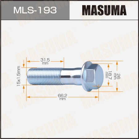 Strut service bolt Masuma, MLS-193