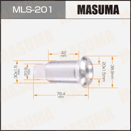 Double wheel stop bolt Masuma M30x1.5(R), M20x1.5(R), MLS-201