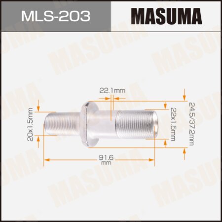 Wheel stud Masuma M22x1.5(R), M20x1.5(R), MLS-203