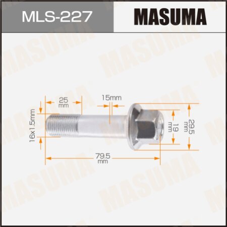 Болт стойки (сервисный) Masuma, MLS-227