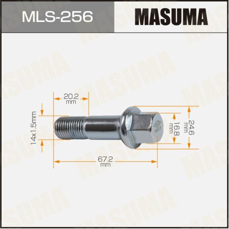 Болт колесный M14x1.5(R) Masuma, MLS-256