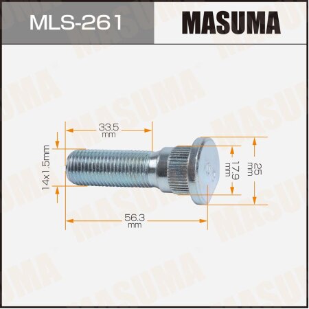 Шпилька колесная  Masuma, MLS-261