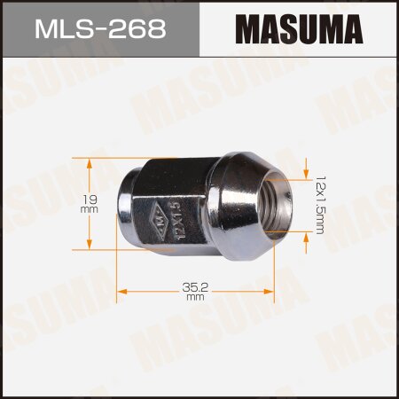 Гайка колесная Masuma M 12×1,5(R), MLS-268