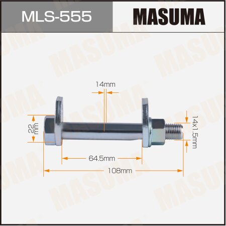 Camber adjustment bolt Masuma, MLS-555