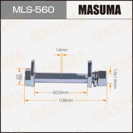 Camber adjustment bolt Masuma, MLS-560