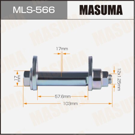 Camber adjustment bolt Masuma, MLS-566