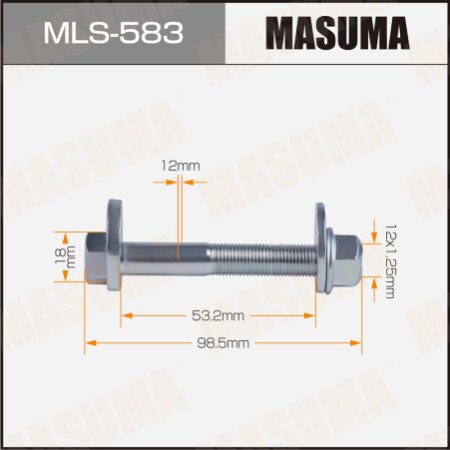 Camber adjustment bolt Masuma, MLS-583