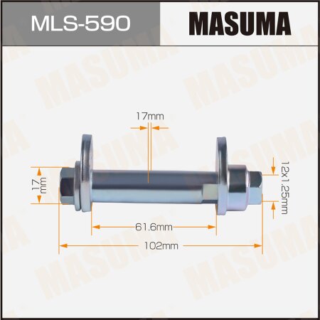 Camber adjustment bolt Masuma, MLS-590
