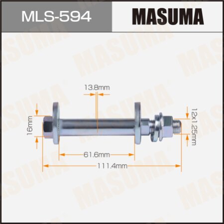 Camber adjustment bolt Masuma, MLS-594