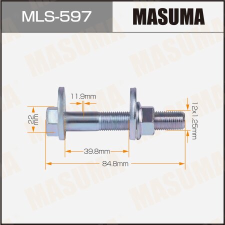 Camber adjustment bolt Masuma, MLS-597