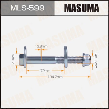 Camber adjustment bolt Masuma, MLS-599