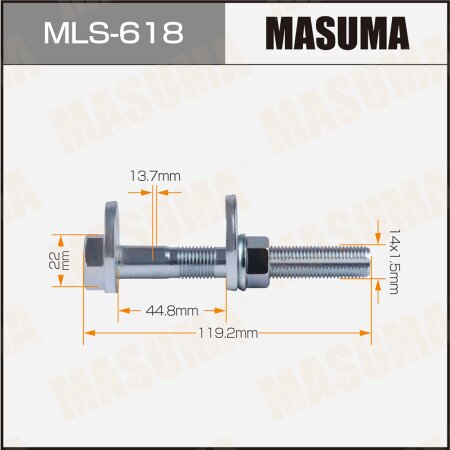 Camber adjustment bolt Masuma, MLS-618