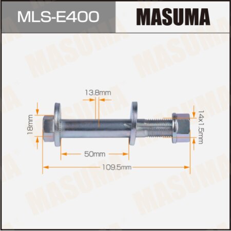 Camber adjustment bolt Masuma, MLS-E400