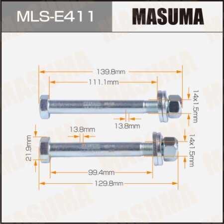 Camber adjustment bolt Masuma set 2pcs, MLS-E411