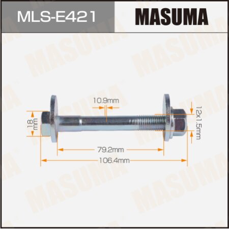 Camber adjustment bolt Masuma, MLS-E421
