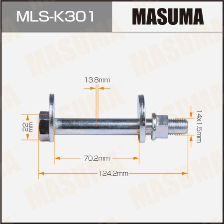 Camber adjustment bolt Masuma, MLS-K301