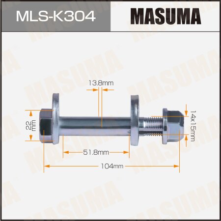 Camber adjustment bolt Masuma, MLS-K304