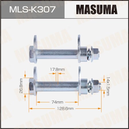 Camber adjustment bolt Masuma set 2pcs, MLS-K307