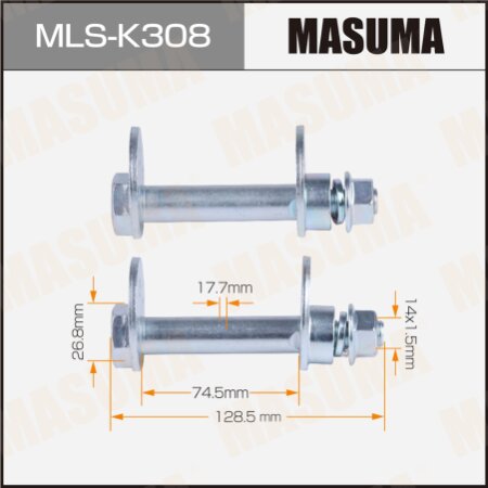 Camber adjustment bolt Masuma set 2pcs, MLS-K308