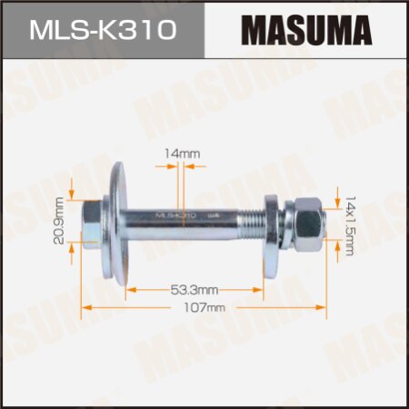 Camber adjustment bolt Masuma, MLS-K310