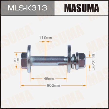 Camber adjustment bolt Masuma, MLS-K313