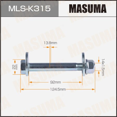 Camber adjustment bolt Masuma, MLS-K315