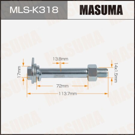 Camber adjustment bolt Masuma, MLS-K318