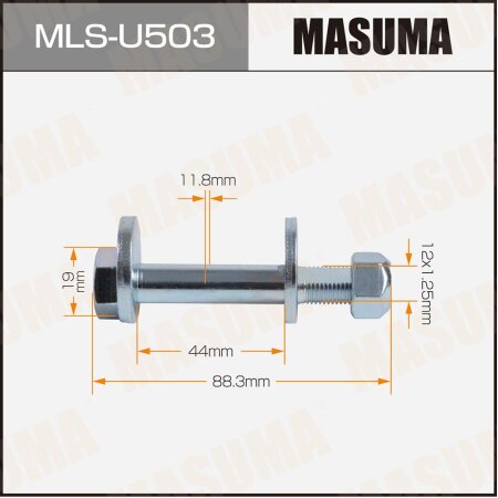 Camber adjustment bolt Masuma, MLS-U503