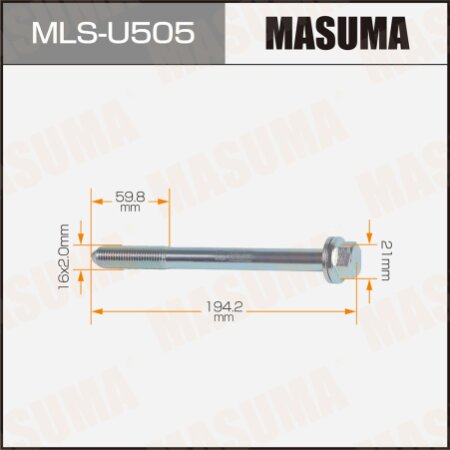 Болт подвески Masuma, MLS-U505